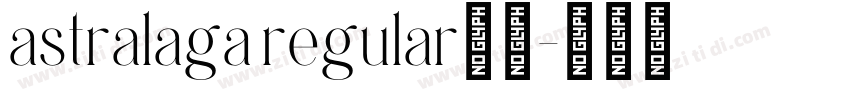 astralaga regular字体字体转换